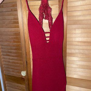 Burgundy Dress